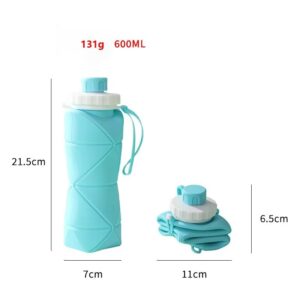 Sports Kettle Food Grade Silicone Diamond Folding Water Cup Outdoor Creative - Image 2