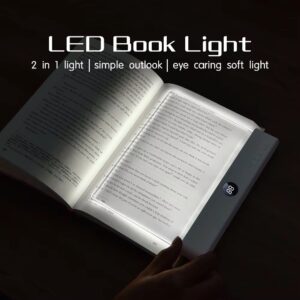 Stepless Dimming Daylight Warm Amber Book Reading Light Bookmark - Image 4