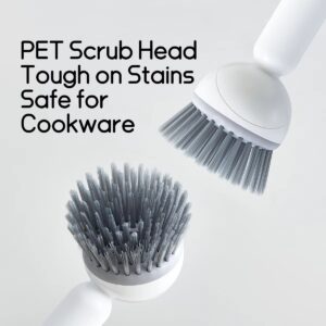 Kitchen Cleaning 6-Level Adjustable Handle Refillable Portable Head Brush - Image 2