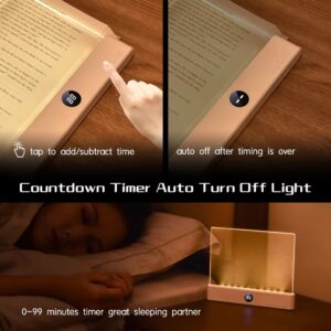 Stepless Dimming Daylight Warm Amber Book Reading Light Bookmark - Image 7