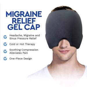Ice Head Wrap Long Lasting Printable Pain Stress Headache Relief Hat - Image 6