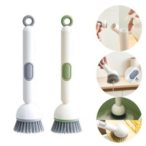 Kitchen Cleaning 6-Level Adjustable Handle Refillable Portable Head Brush - Image 7