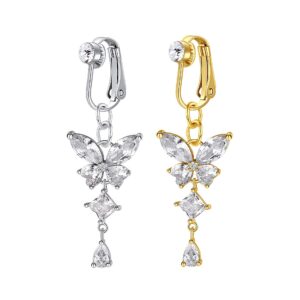 Butterfly Clip on belly Ring (2 PCS) - Image 1