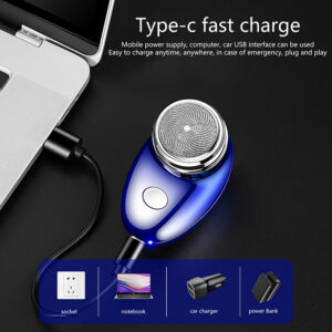 Mini-shave Portable Electric Shaver Rechargeable Washable Mens Razor - Image 2